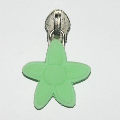 Tiny Flower Rubberized Zipper Pull