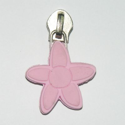 Tiny Flower Rubberized Zipper Pull