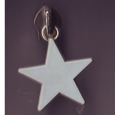 Rubberized Zip Pull in Star Shape