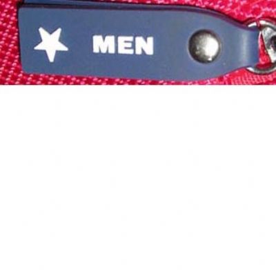 Rubberized Zipper Pull with Star Decorations (for Men)