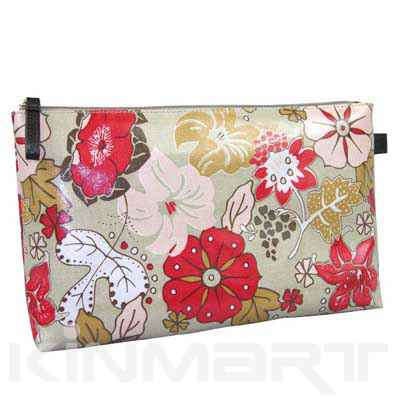 Hibiscus Printed Cosmetic travel bag