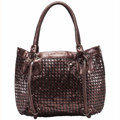 hand-woven leather handbags