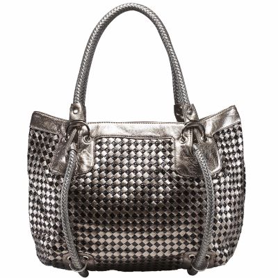 hand-woven leather handbags