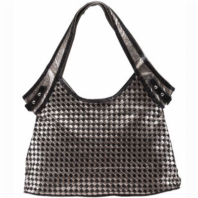 hand-woven leather handbags