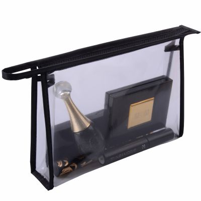 Rectangular Clear Vinyl PVC Cosmetic Bag