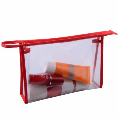 Rectangular Clear Vinyl PVC Cosmetic Bag