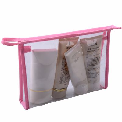 Rectangular Clear Vinyl PVC Cosmetic Bag