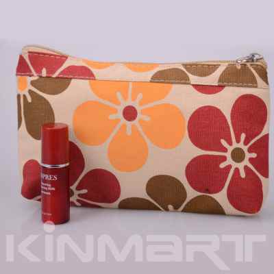 Floral cosmetic bag