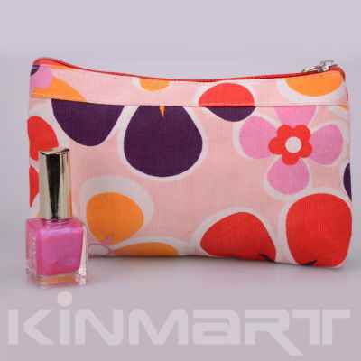 Floral cosmetic bag