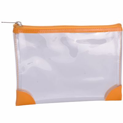 Basic Flat Vinyl PVC Cosmetic Pouch