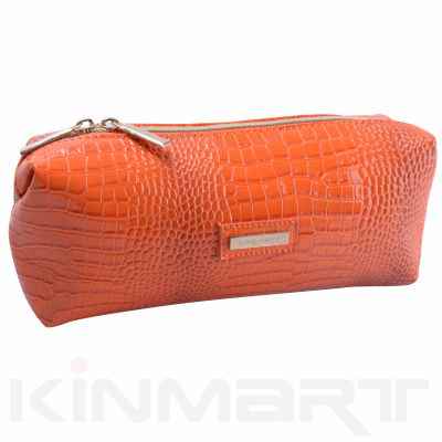 Croco Pattern Cosmetic Pouch Personalized