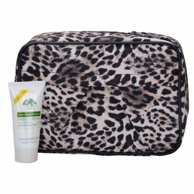 Leopard-print Cosmetic Bag Personalised