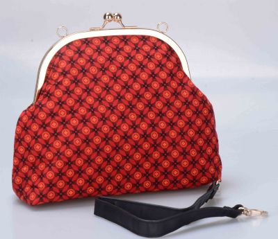 Small Clip Clutch Purse with Handle