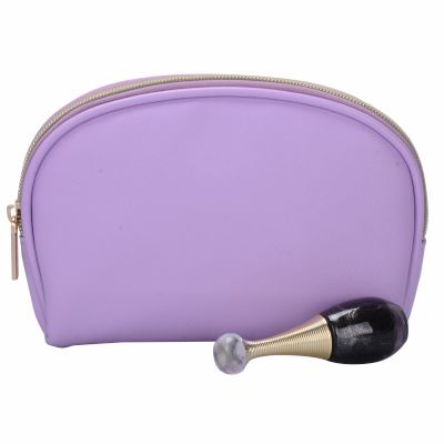 Soft PU Half Moon Shape Cosmetic Pouch