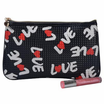 Large LOVE Letter Cosmetic Pouch Monogrammed