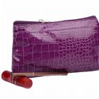 Personalized Crocodile Skin Cosmetic Bag