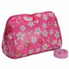 Personalized Floral Cosmetic Bag