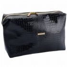 Large Croco Toiletry Clutch Bag Personalizable