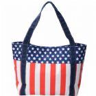 Monogrammed USA Flag Canvas Tote