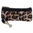 Wholesale Personalised Leopard Pattern Cosmetic Brush Bag