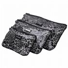 Leopard Print Cosmetic Pouch Set Monogrammed