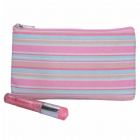 Stripe Cosmetic Brush Bag Personalised