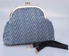 Small Clip Clutch Purse with Handle