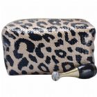 Glam Leopard Skin Pattern Cosmetic Bag