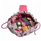 Drawastring Easy n Go Makeup Pouch with Lipstick Pattern